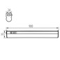 Preview: Kanlux LED Unterbauleuchte Mera 11W CCT warm-/neutral-/tageslichtweiss 3000K/4000K/6500K Weiß 90cm 29217