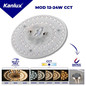 Preview: Kanlux LED Umrüstmodul 24W einstellbar CCT warm-/neutral-/tageslichtweiss 3000K/3500K/4000K/5000K/6500K 29304
