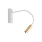 Preview: Kanlux LED Wandleuchte Tonil 3,3W warmweiss 3000K Weiß Gold Aluminium 37cm 32518
