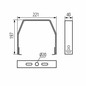 Preview: Kanlux Montagehalterung für LED Hallenstrahler HB Pro Schwarz 33199