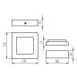 Preview: Kanlux Downlight, Einbauleuchte KANTI V2LED Weiß 33546