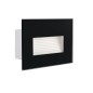 Preview: Kanlux Außenleuchte/Wandeinbau GLASI LED Schwarz IP44 33691