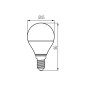 Preview: Kanlux Lampe IQ-LED G45 E14 Weiß 7.2W 33740
