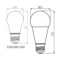 Preview: Kanlux Lampe IQ-LED A67 E27 Weiß 33748