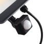 Preview: Kanlux LED Außenstrahler IQ-LED FL Schwarz IP44 Bewegungssensor 33887