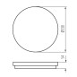 Preview: Kanlux LED- Deckenleuchte STIVI Weiß IP65 35002
