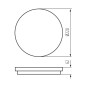 Preview: Kanlux LED- Deckenleuchte STIVI Weiß IP65 Bewegungssensor 35007