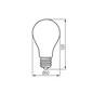 Preview: Kanlux LED Filament Lampe XLED EX E27 A60 5W 1055lm warmweiss 2700K 36245