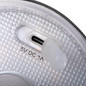 Preview: Kanlux LED Tischleuchte Inita 1,2W warmweiss 3000K Akku IP54 Schwarz Metall Ø11cm 36327