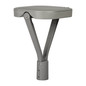 Preview: Kanlux LED Mastleuchte Parcoli 50W einstellbar CCT warm-/neutral-/tageslichtweiss 3000K/4000K/6500K IP66 Grau Aluminium 30x30cm 36435