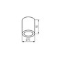 Preview: Kanlux Aufbaustrahler Aqilo GU10 IP65 Beige Aluminium Ø7cm 36646