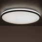Preview: Kanlux LED Deckenleuchte Arvos 37W CCT warm-/tageslichtweiss 3000-6500K Fernbedienung Schwarz Stahl Ø50cm 37329