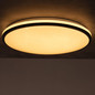 Preview: Kanlux LED Deckenleuchte Arvos 37W CCT warm-/tageslichtweiss 3000-6500K Fernbedienung Schwarz Stahl Ø50cm 37329