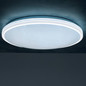 Preview: Kanlux LED Deckenleuchte Arvos 37W CCT warm-/tageslichtweiss 3000-6500K Fernbedienung Weiß Stahl Ø50cm 37332