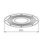 Preview: Kanlux Linse für LED Hallenstrahler HB Pro Strong 200W 120° 38129