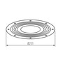 Preview: Kanlux Linse für LED Hallenstrahler HB Pro Strong 150W 60° 38138