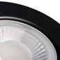 Preview: Kanlux LED Downlight Fizu 5,5W CCT warm-/neutral-/tageslichtweiss 3000K/4000K/6500K IP65 Schwarz Ø8cm 38269