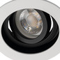 Preview: Kanlux Einbaurahmen Aret GU10/GU5,3 Weiß Schwarz Aluminium Ø10cm 38360