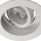 Preview: Kanlux Einbaurahmen Aret GU10/GU5,3 Weiß Aluminium Ø10cm 38361