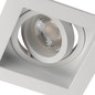 Preview: Kanlux Einbaurahmen Aret GU10/GU5,3 Weiß Aluminium 10x10cm 38364