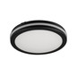 Preview: Kanlux LED Deckenleuchte Beno 30W CCT warm-/neutral-/tageslichtweiss 3000K/4000K/6500K IP65 Schwarz Ø30cm 38385
