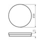 Preview: Kanlux LED Deckenleuchte Beno 30W CCT warm-/neutral-/tageslichtweiss 3000K/4000K/6500K IP65 Schwarz Ø30cm 38385