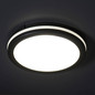 Preview: Kanlux LED Deckenleuchte Beno 40W CCT warm-/neutral-/tageslichtweiss 3000K/4000K/6500K IP65 Schwarz Ø40cm 38387