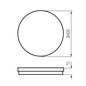 Preview: Kanlux LED Deckenleuchte Beno 40W CCT warm-/neutral-/tageslichtweiss 3000K/4000K/6500K IP65 Schwarz Ø40cm 38387