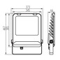 Preview: Kanlux LED Fluter Agor 200W einstellbar CCT warm-/neutral-/tageslichtweiss 3000K/4000K/6000K IP65 Schwarz Metall 38429