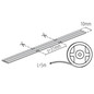 Preview: Kanlux LED Streifen 5m LCOB 15W/m 24V RGB IP65 10mm 38431