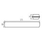 Preview: Kanlux LED Feuchtraumleuchte MAH Max 19W neutralweiss 4000K IP66 Grau 57,5cm 38463