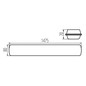 Preview: Kanlux LED Feuchtraumleuchte MAH Max 48W neutralweiss 4000K IP66 Grau 147,5cm 38465