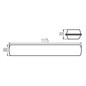 Preview: Kanlux LED Feuchtraumleuchte MAH Max 38W neutralweiss 4000K IP66 Schwarz 117,5cm 38469