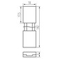 Preview: Kanlux Verbinder für LED Streifen einfarbig 8mm Verbindungskabel 38471