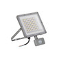 Preview: Kanlux LED Fluter Acete 50W CCT warm-/neutral-/tageslichtweiss 3000K/4000K/6500K Bewegungsmelder IP44 Grau Aluminium 38498