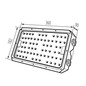 Preview: Kanlux LED Fluter Stader 200W neutralweiss 4000K IP66 Grau Aluminium 36cm 38600