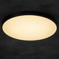 Preview: Kanlux LED Deckenleuchte S Plafon 20W CCT warm-/tageslichtweiss 3000-6500K dimmbar WLAN App Schwarz Ø39cm 38610
