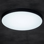 Preview: Kanlux LED Deckenleuchte S Plafon 20W CCT warm-/tageslichtweiss 3000-6500K dimmbar WLAN App Schwarz Ø39cm 38610