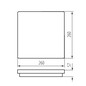 Preview: Kanlux LED Deckenleuchte Beno eckig 30W einstellbar CCT warm-/neutralweiss 3000K/3500K/4000K Bewegungsmelder IP65 Weiß 26x26cm 38781
