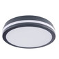 Preview: Kanlux LED Deckenleuchte Beno rund 30W einstellbar CCT warm-/neutralweiss 3000K/3500K/4000K IP65 Graphit Ø26cm 38783