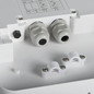 Preview: Kanlux LED Deckenleuchte Beno rund 30W einstellbar CCT warm-/neutralweiss 3000K/3500K/4000K Bewegungsmelder IP65 Weiß Ø26cm 38785