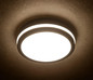 Preview: Kanlux LED Deckenleuchte Beno rund 18W einstellbar CCT warm-/neutralweiss 3000K/3500K/4000K Bewegungsmelder IP65 Graphit Ø22cm 38790