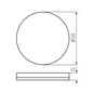Preview: Kanlux LED Deckenleuchte Anbar 37W CCT warm-/tageslichtweiss 3000-6500K Fernbedienung Weiß Bronze Stahl Ø55cm 38930