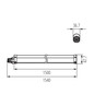 Preview: Kanlux LED Feuchtraumleuchte TP Slim 50W neutralweiss 4000K IP65 Weiß 154cm 38941