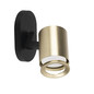 Preview: Kanlux Deckenstrahler Laurin GU10 Schwarz Gold Aluminium 38960