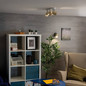 Preview: Kanlux Deckenstrahler Laurin GU10 Schwarz Gold Aluminium 38960