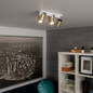 Preview: Kanlux Deckenstrahler Laurin GU10 Weiß Gold Aluminium 38964