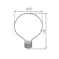 Preview: Kanlux LED Filament Globe XLED E27 G125 10,5W 1521lm neutralweiss 4000K 39088