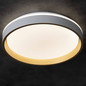 Preview: Kanlux LED Deckenleuchte Soln 25W CCT warm-/tageslichtweiss 2700-6500K 90Ra dimmbar Fernbedienung Weiß Gold Metall Ø38cm 39110