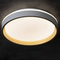 Preview: Kanlux LED Deckenleuchte Soln 25W CCT warm-/tageslichtweiss 2700-6500K 90Ra dimmbar Fernbedienung Weiß Gold Metall Ø38cm 39110